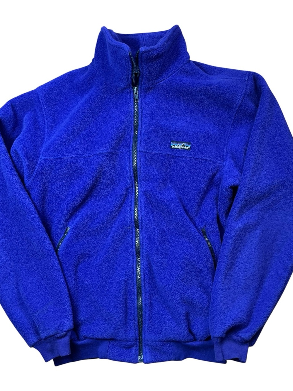 Vintage Patagonia Fleece violet zip up Jacket SZ Medium USA made
